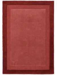 Stasy Wine Red Geometric Hand-Tufted Wool Rug - Image 6