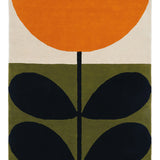 Stem Black Floral Hand-Tufted Wool Rug - Image 1