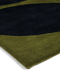 Stem Black Floral Hand-Tufted Wool Rug - Image 4