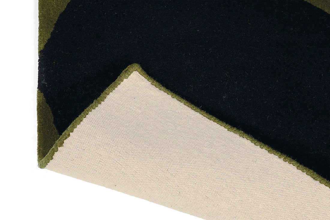 Stem Black Floral Hand-Tufted Wool Rug - Image 5