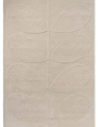 Stem Ecru Floral Hand-Tufted Wool Rug - Image 1
