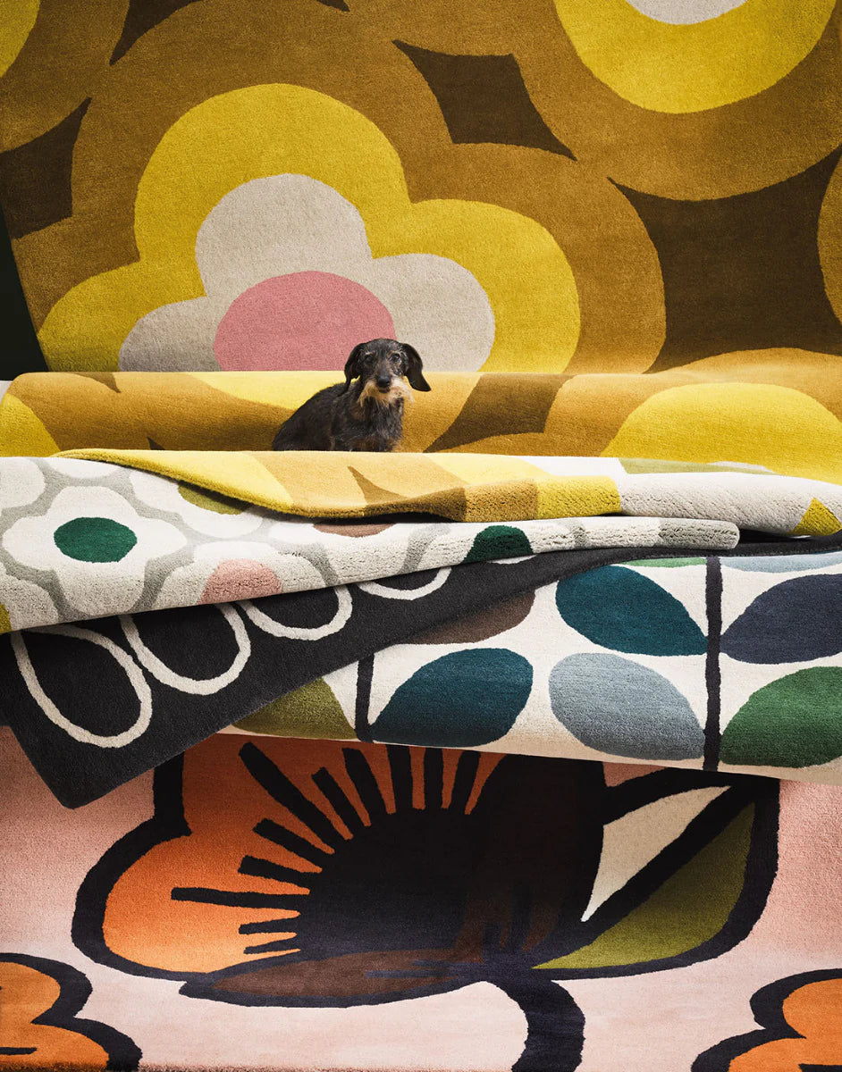 Stem Kingfisher Floral Hand-Tufted Wool Rug - Image 3