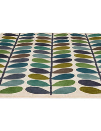 Stem Kingfisher Floral Hand-Tufted Wool Rug - Image 4