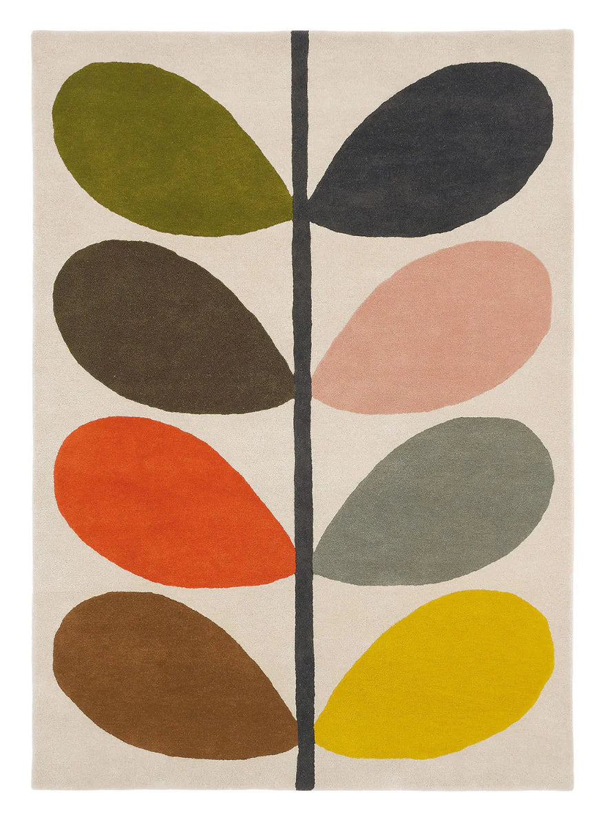 Stem Multicolor Floral Hand-Tufted Wool Rug - Image 1
