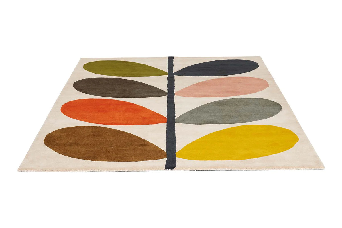 Stem Multicolor Floral Hand-Tufted Wool Rug - Image 3