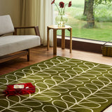 Stem Olive Floral Hand-Tufted Wool Rug - Image 2