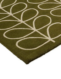 Stem Olive Floral Hand-Tufted Wool Rug - Image 4