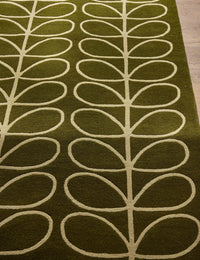 Stem Olive Floral Hand-Tufted Wool Rug - Image 5