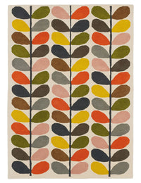 Stem Rainbow Floral Hand-Tufted Wool Rug - Image 1
