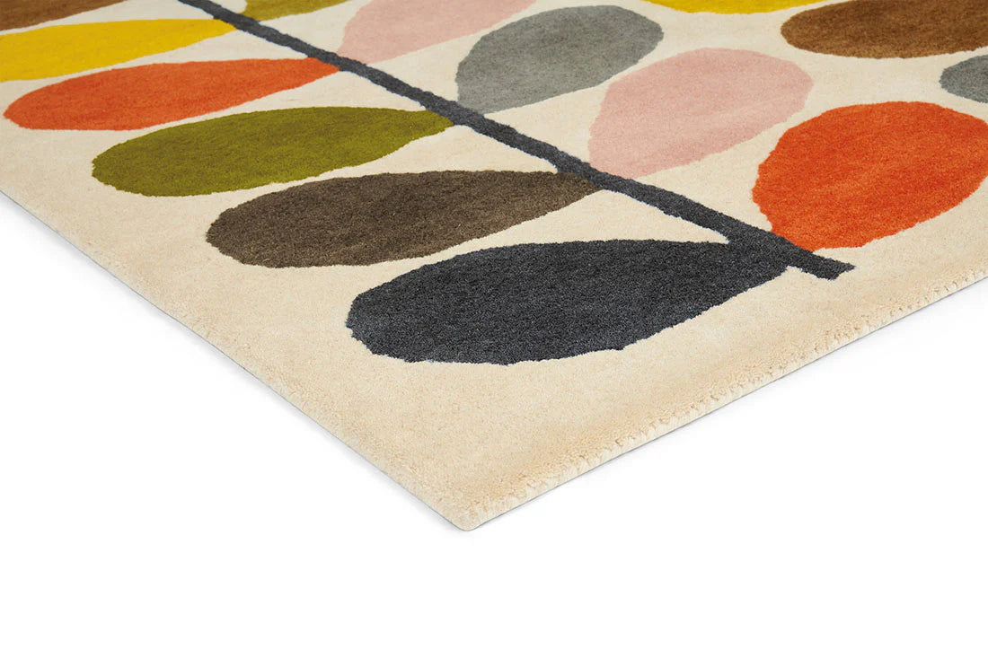 Stem Rainbow Floral Hand-Tufted Wool Rug - Image 5