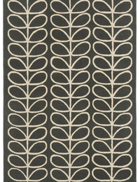 Stem Slate Floral Hand-Tufted Wool Rug - Image 1