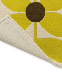Stem Yellow Floral Hand-Tufted Wool Rug - Image 3