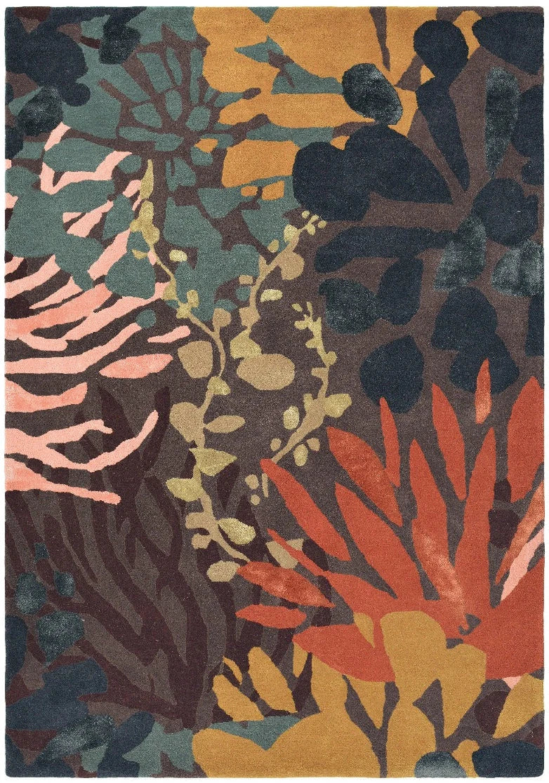 Submarine Floral Hand-Tufted Wool Rug - Image 2