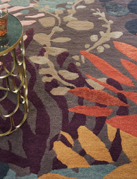 Submarine Floral Hand-Tufted Wool Rug - Image 3