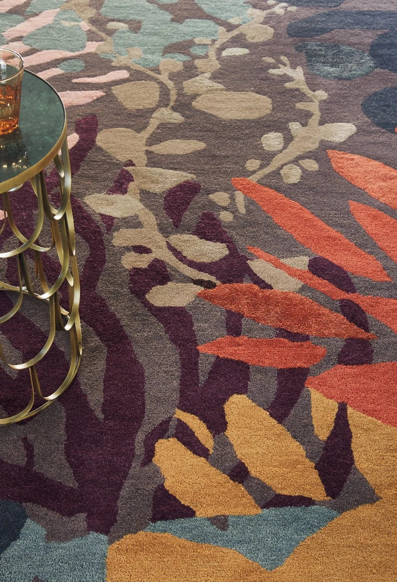 Submarine Floral Hand-Tufted Wool Rug - Image 3