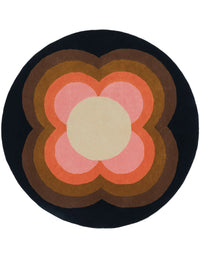 Sunflower Pink Irregular Hand-Tufted Wool Rug - Image 1