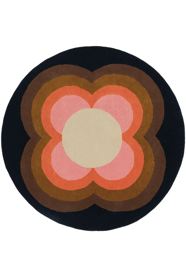 Sunflower Pink Irregular Hand-Tufted Wool Rug - Image 1