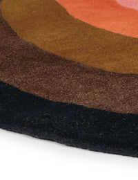Sunflower Pink Irregular Hand-Tufted Wool Rug - Image 4
