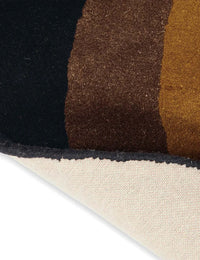 Sunflower Pink Irregular Hand-Tufted Wool Rug - Image 5