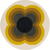 Sunflower Yellow Irregular Hand-Tufted Wool Rug - Image 1