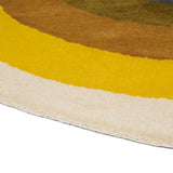 Sunflower Yellow Irregular Hand-Tufted Wool Rug - Image 3