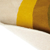 Sunflower Yellow Irregular Hand-Tufted Wool Rug - Image 4
