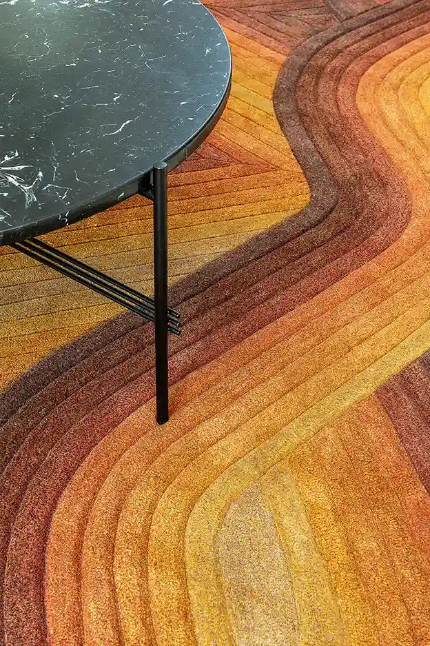 Sunoma Irregular Hand-Tufted Wool Rug - Image 3