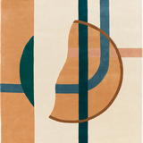 Tacubarn Abstract Hand-Tufted Wool Rug - Image 2