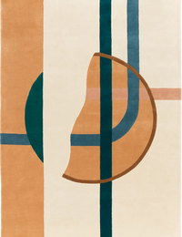 Tacubarn Abstract Hand-Tufted Wool Rug - Image 2