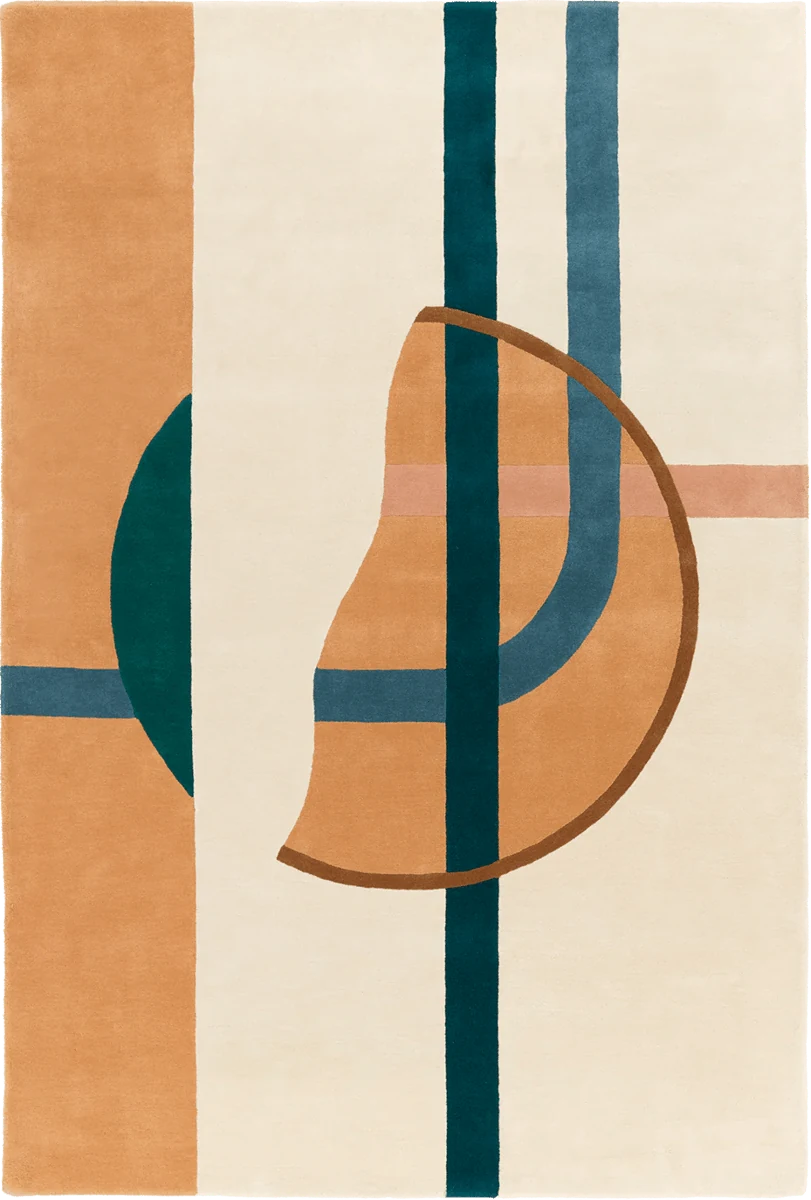 Tacubarn Abstract Hand-Tufted Wool Rug - Image 2