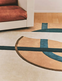 Tacubarn Abstract Hand-Tufted Wool Rug - Image 3