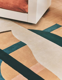 Tacubarn Abstract Hand-Tufted Wool Rug - Image 4