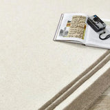 Taupe Geometric Hand-Tufted Wool Rug - Image 2