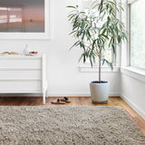 Taupe Solid Plush Shag Rug - Image 1