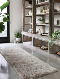 Taupe Solid Plush Shag Rug - Image 3