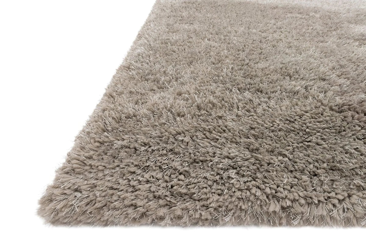 Taupe Solid Plush Shag Rug - Image 4