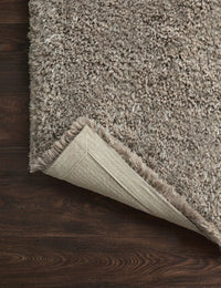 Taupe Solid Plush Shag Rug - Image 5