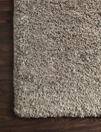 Taupe Solid Plush Shag Rug - Image 6