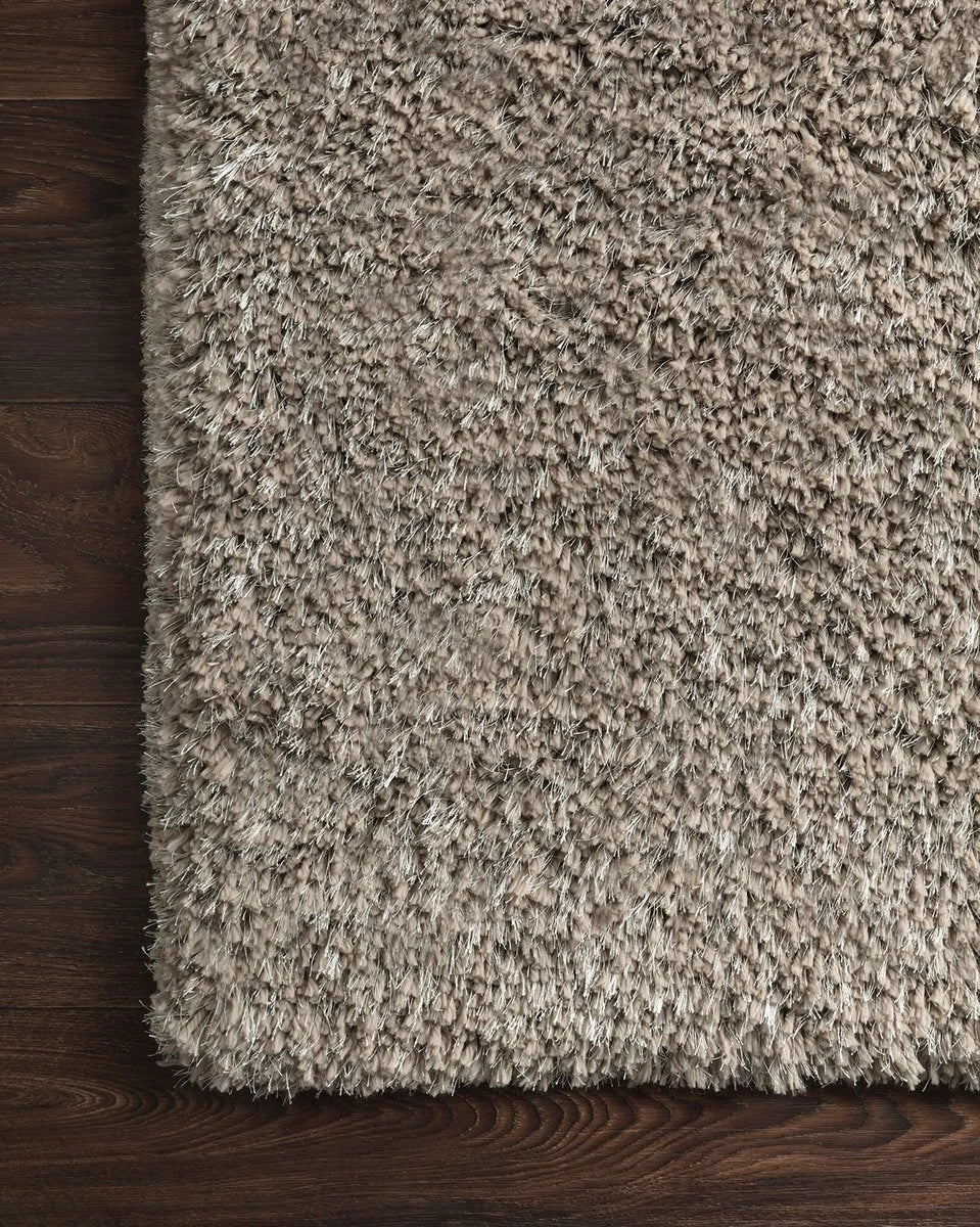 Taupe Solid Plush Shag Rug - Image 6