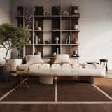 Taya Brown Geometric Hand-Tufted Wool Rug - Image 1