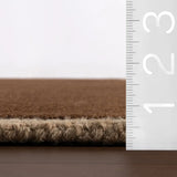Taya Brown Geometric Hand-Tufted Wool Rug - Image 5
