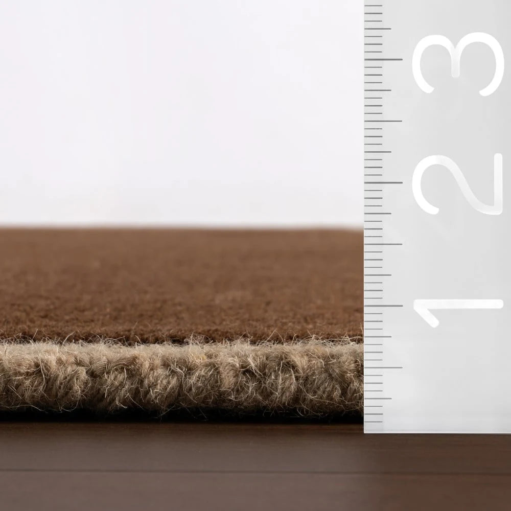 Taya Brown Geometric Hand-Tufted Wool Rug - Image 5