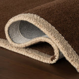 Taya Brown Geometric Hand-Tufted Wool Rug - Image 6