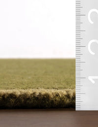 Taya Green Geometric Hand-Tufted Wool Rug - Image 5