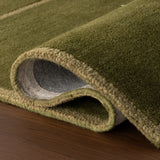 Taya Green Geometric Hand-Tufted Wool Rug - Image 6