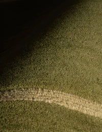 Taya Green Geometric Hand-Tufted Wool Rug - Image 7