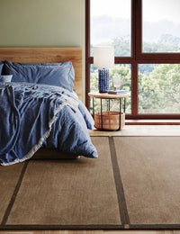 Taya Tan Geometric Hand-Tufted Wool Rug - Image 3