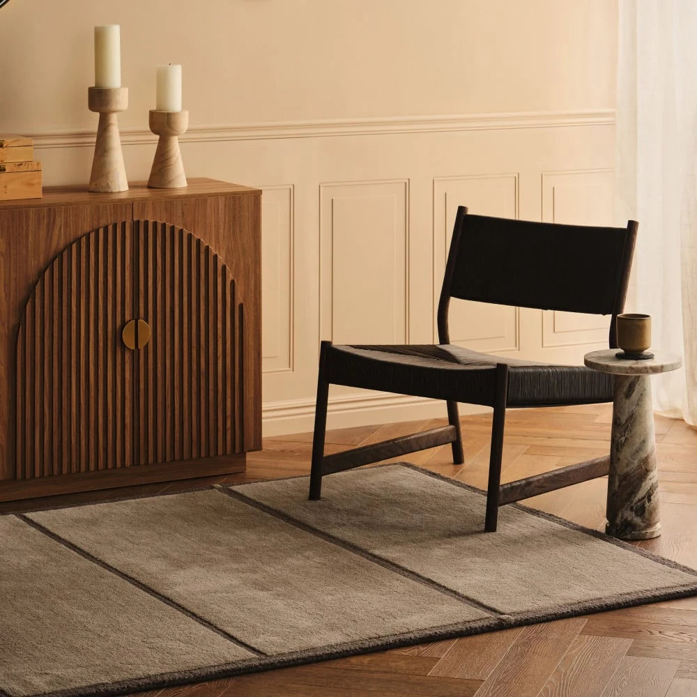 Taya Tan Geometric Hand-Tufted Wool Rug - Image 4