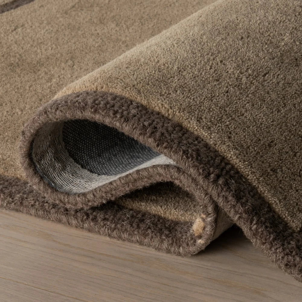 Taya Tan Geometric Hand-Tufted Wool Rug - Image 8
