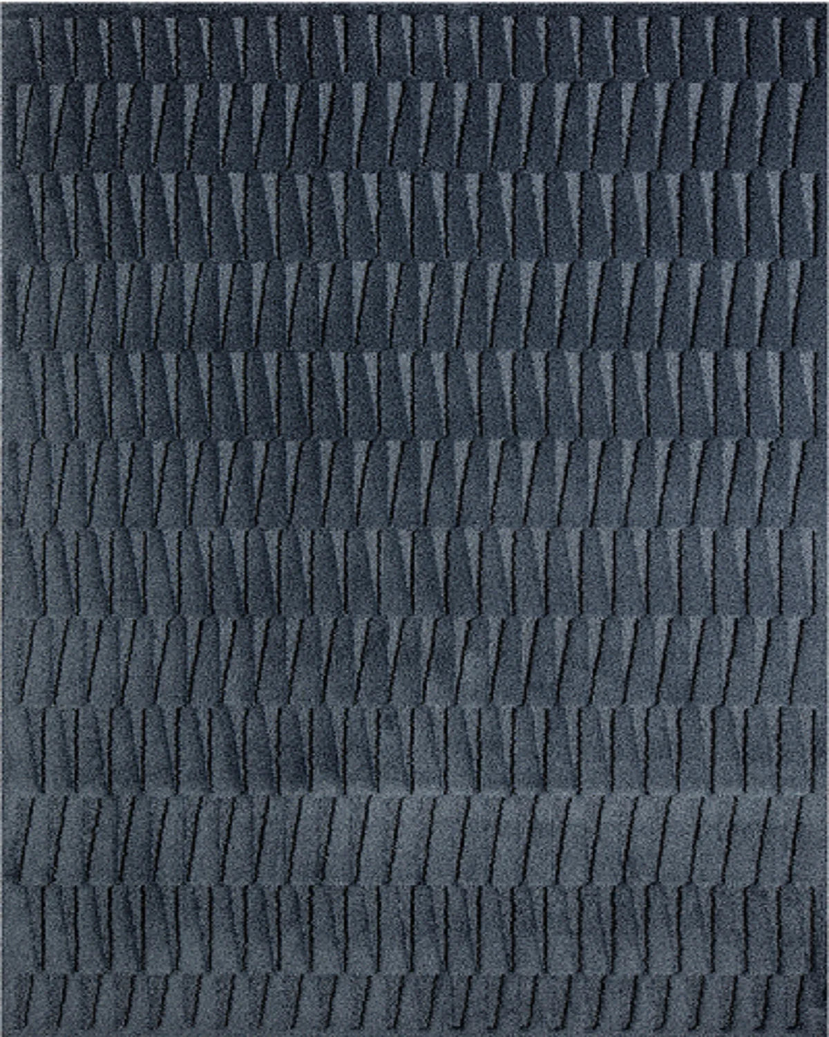 Teal Geometric Hand-Tufted Wool Rug - Image 4